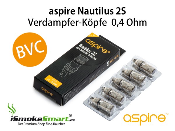 aspire Nautilus 2S Verdampfer-Köpfe (0,4 Ohm)